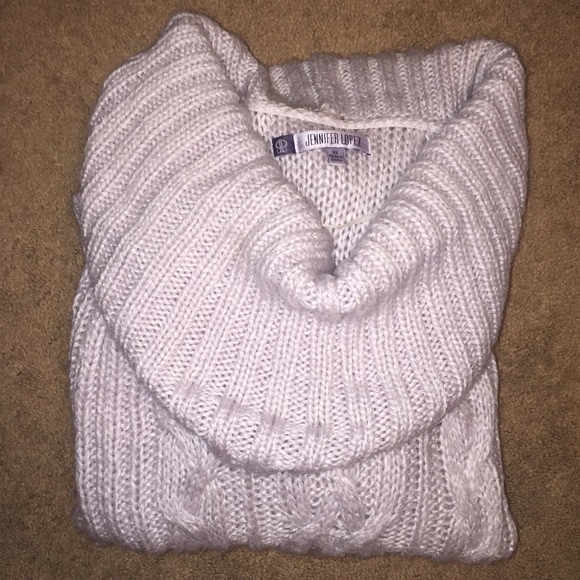 🆕Jennifer Lopez XL Lilac Cable Knit Sweater NWOT