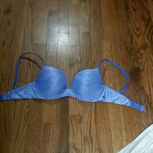 Blue push up bra. PINK