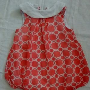 Coral Toddler Romper 6month