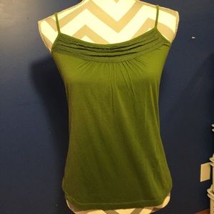 Ruffled Green Cami