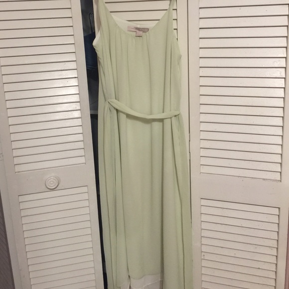 Lime green chic dress