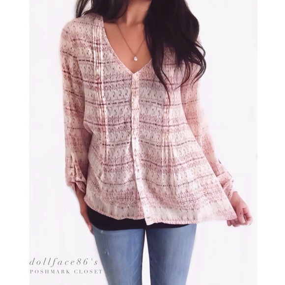 Urban Outfitters Tops - Urban Outfitters Billowy Sheer Blouse