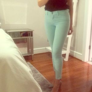 J Brand Cropped Blue Jeans