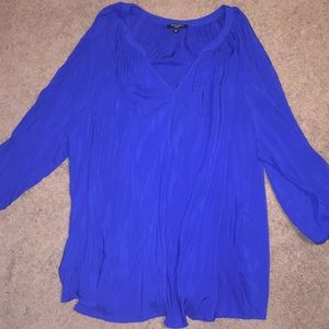 🆕Plus Size 3X Cobalt Blue Blouse NWOT