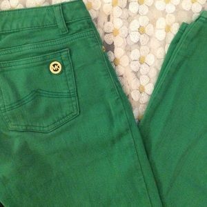 Michael Kora green jeans