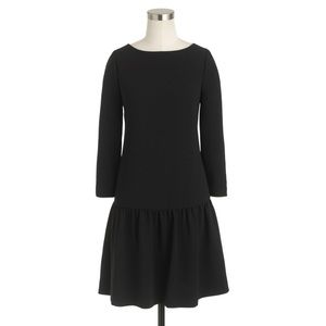 J.Crew Petite Crepe Drop-waist Dress