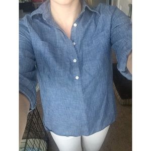 Land's End Chambray Popover