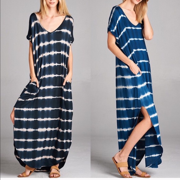 🆕KANA tie dye chic dress - BLACK - Picture 2 of 3