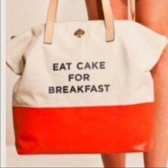 Kate spade EAT CAKE FOR BREAKFAST tote. 💥RARE!💥