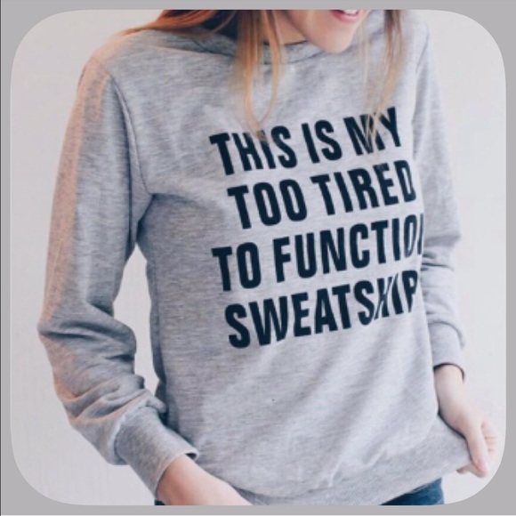 Boutique Tops - REDUCED 🌸🎉2X HP NWT Gray To Tired Sweatshirt