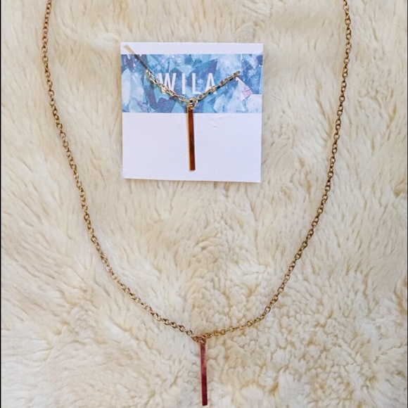 SOLD OUT!  Delicate Gold Bar Necklace