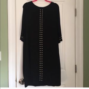 Black knit dress