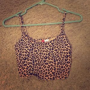 Cheetah crop top