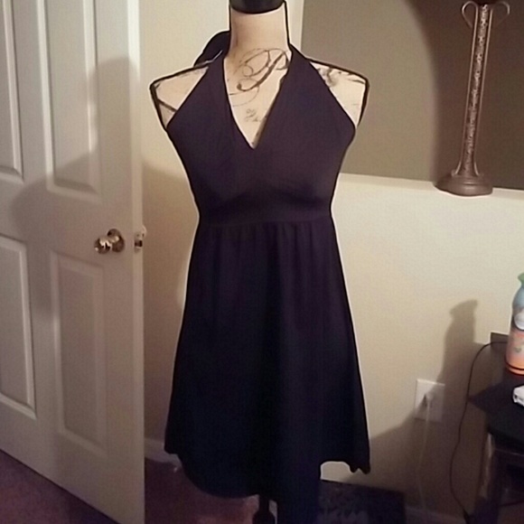 The North Face Spandex black halter dress