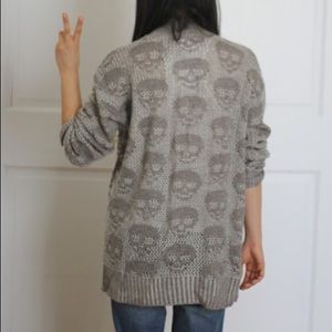 skull cardigan