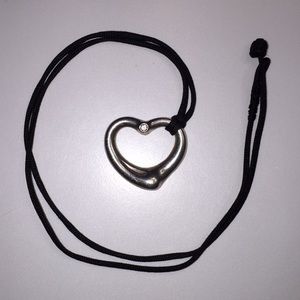Tiffany & Co. Elsa Peretti Diamond Heart Necklace