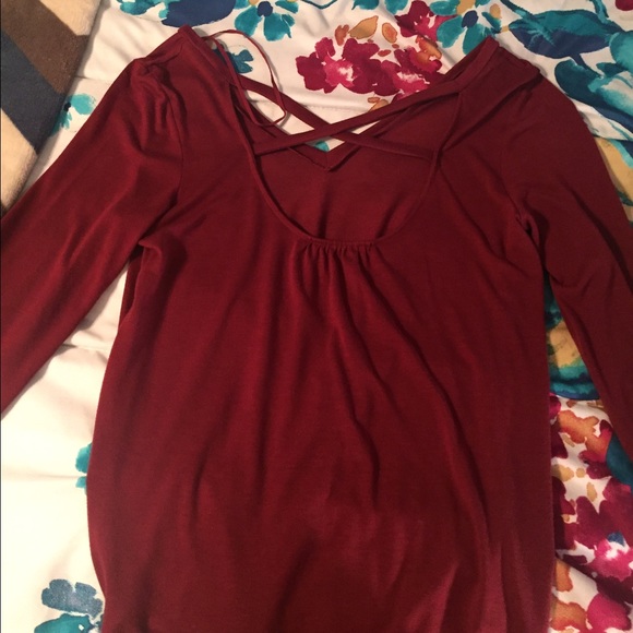 Burgundy blouse - Picture 2 of 2