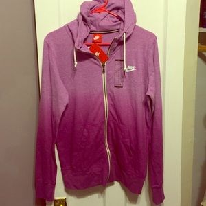 Nike purple ombré hoodie