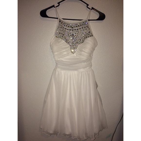 White prom dress
