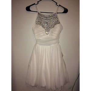 White prom dress