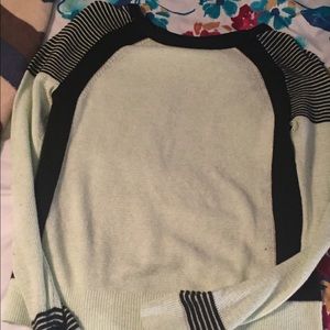 Mint green/black sweater