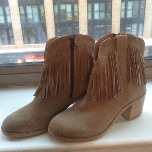 Fringe Suede Heeled Bootie - Picture 3 of 4