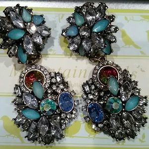 Turkish rhinestones drop earrings