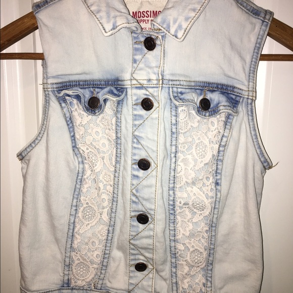 Mossimo Lacy Jean Vest