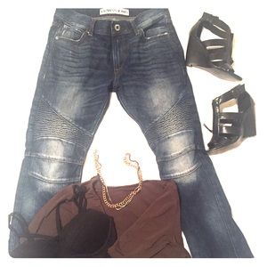 😍Express skinny Moto denim Jeans 28