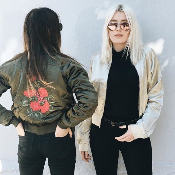 ✨🌹LF Embroidered Bomber Jacket🌹✨