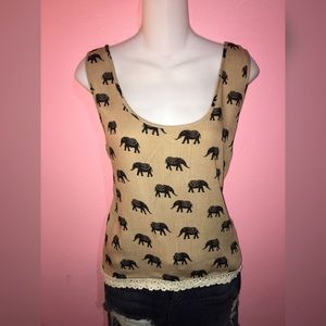 Elephant print shirt