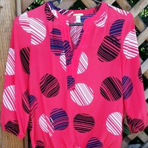 Dana Buchman Red blouse medium