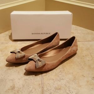 Banana Republic Breanna Bow Flats sz 8