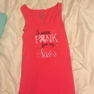 Breast cancer survivor tank