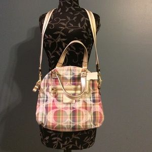 Authentic NWOT Coach poppy madras Crossbody bag Authentic NWOT Coach poppy madras Crossbody bag