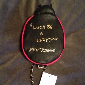 Betsey Johnson Lady Bug Wristlet red