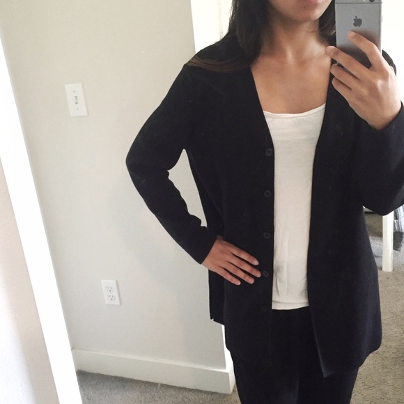 Classiques Entier Sweaters - SALE! Perfect Black Button Cardigan