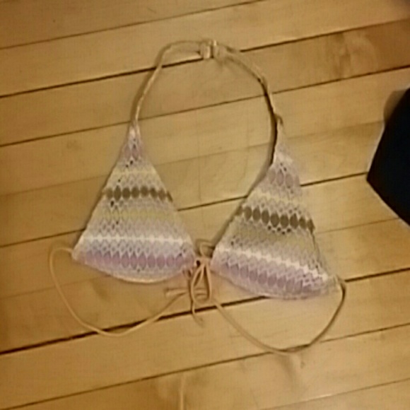Knitted Bikini top size large, but fits smaller