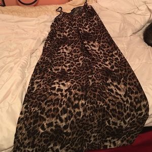 UO Sparkle and Fade Long Leopard Dress
