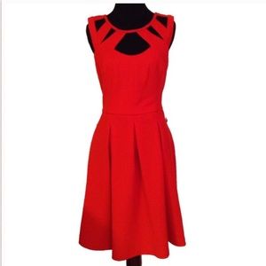 Red Betsey Johnson Cut Out Dress