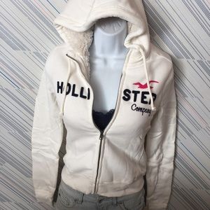 🆕 Hollister Desert Springs Hoodie Cream/White XS