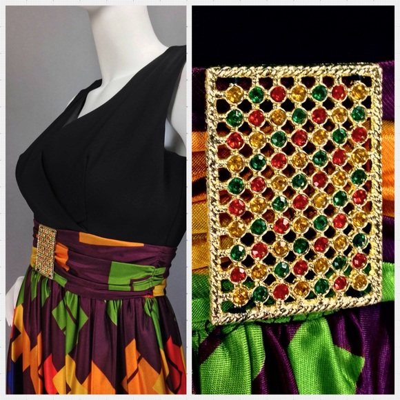 🚫SOLD🚫VINTAGE JUMPSUIT | 60s Jumpsuit w Split Ma - Picture 4 of 4