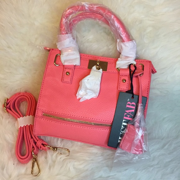 🆕 JustFab Thomas Mini Bag in Berry Coral