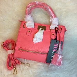 🆕 JustFab Thomas Mini Bag in Berry Coral