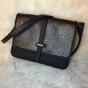 Asos Monki Triple Compartment Flap Crossbody Bag