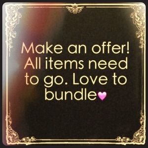 Love to bundle! Make me an offer!!😘❤️❤️❤️