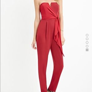 Red jumpsuit