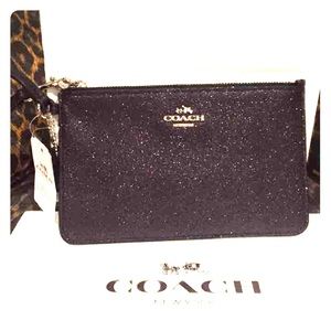 COACH BLACK GLITER WRISTLET