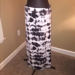 Tie dye full length skirt