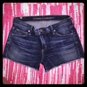 Citizen of humanity denim cut off shorts